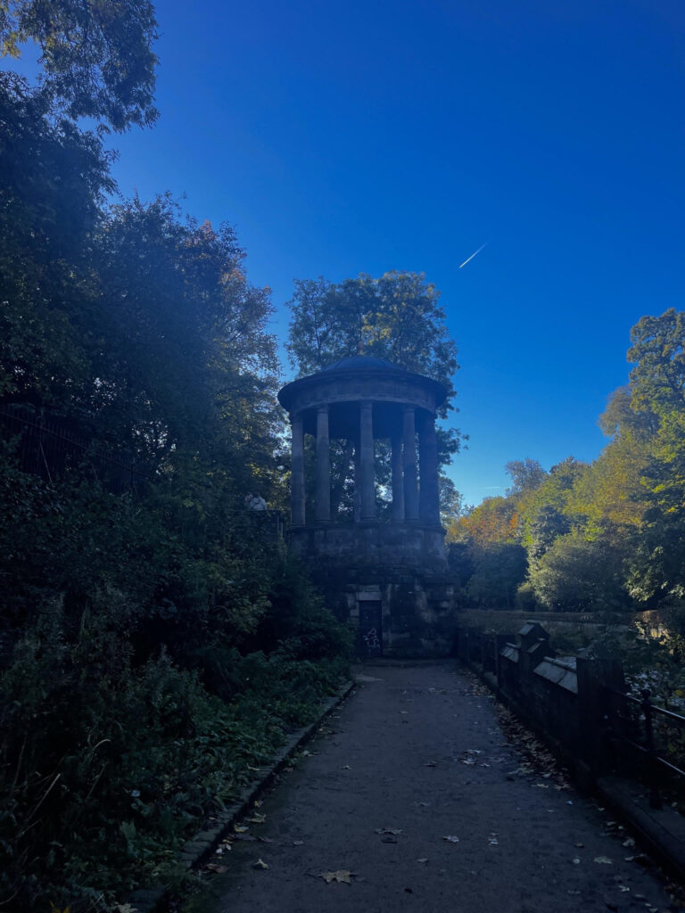 St. Bernard's Well. Found along the Water of Leith pathway