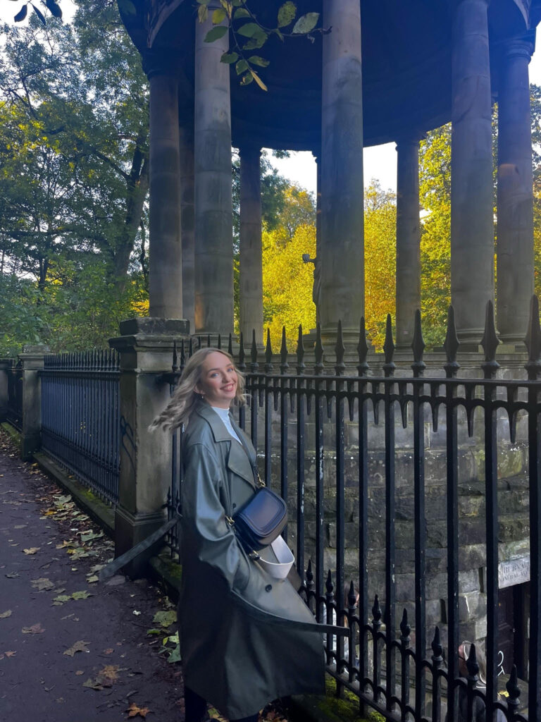 St. Bernard's Well. Found along the Water of Leith pathway.