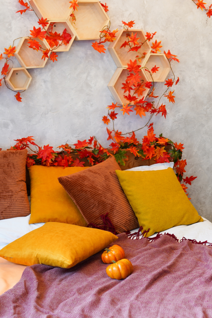 autumn designed bedroom 