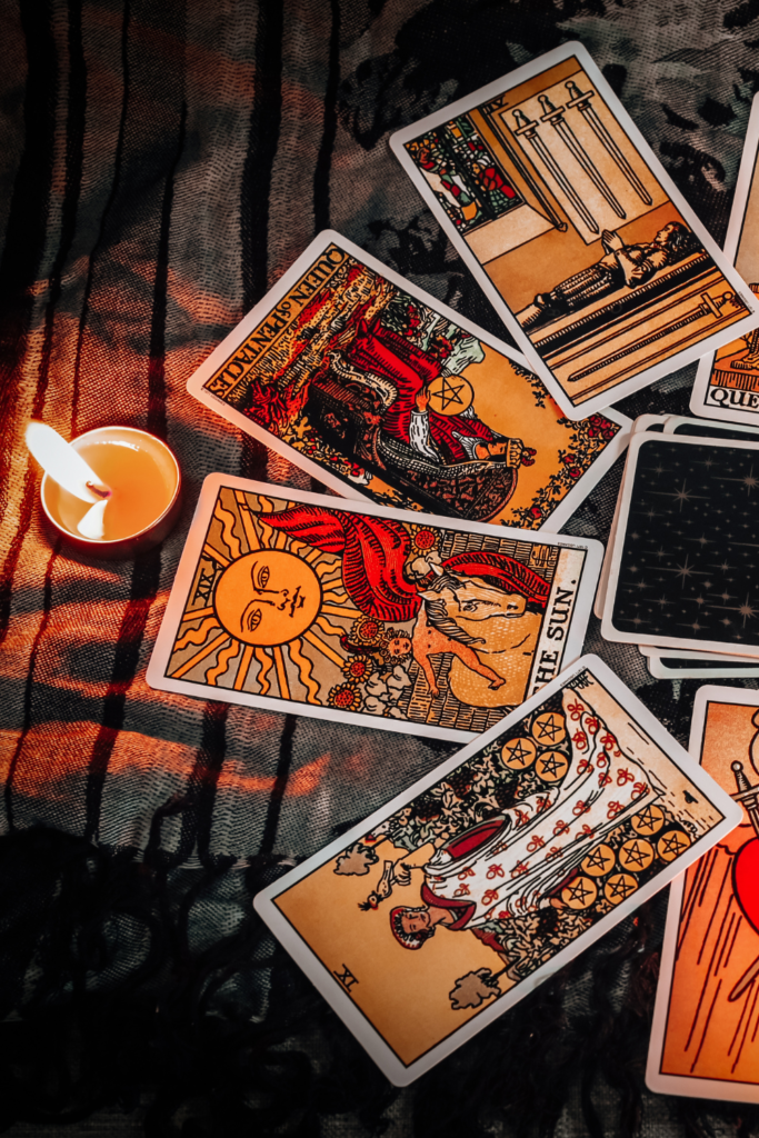 40 fun date night ideas for halloween - tarot card reading